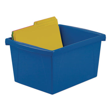 Storex Storage Bins, 4 Gal, 10" X 12.63" X 7.75", Randomly Assorted Colors freeshipping - TVN Wholesale